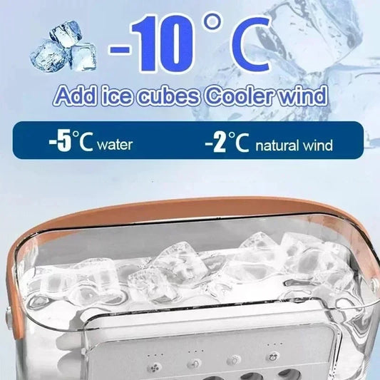 ❄️ Ventilatore Portatile 3 in 1 | Aria Condizionata + Umidificatore + Luce LED 7 Colori | USB | Casa e Ufficio