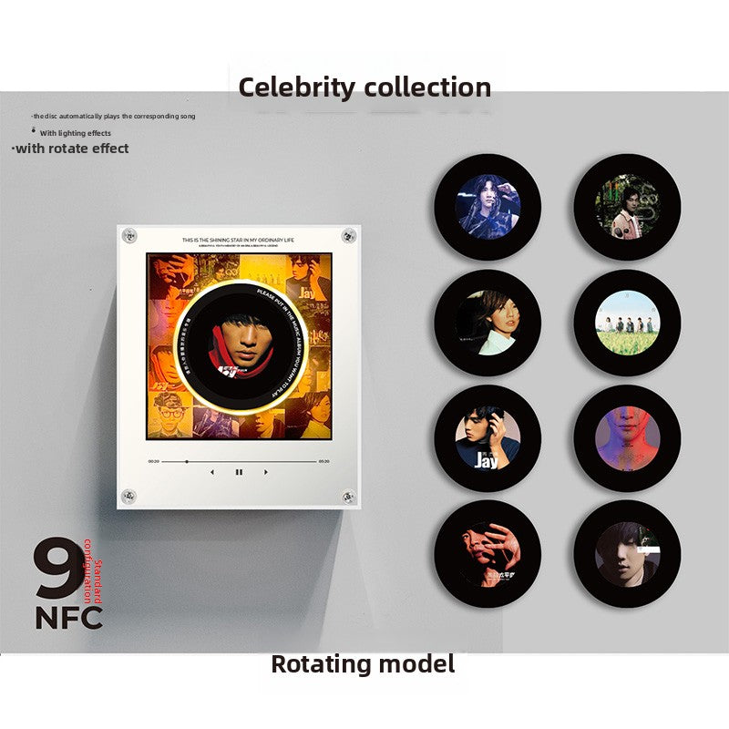 Magnete Musicale NFC con Disco Rotante per Frigo | Edizione Artisti