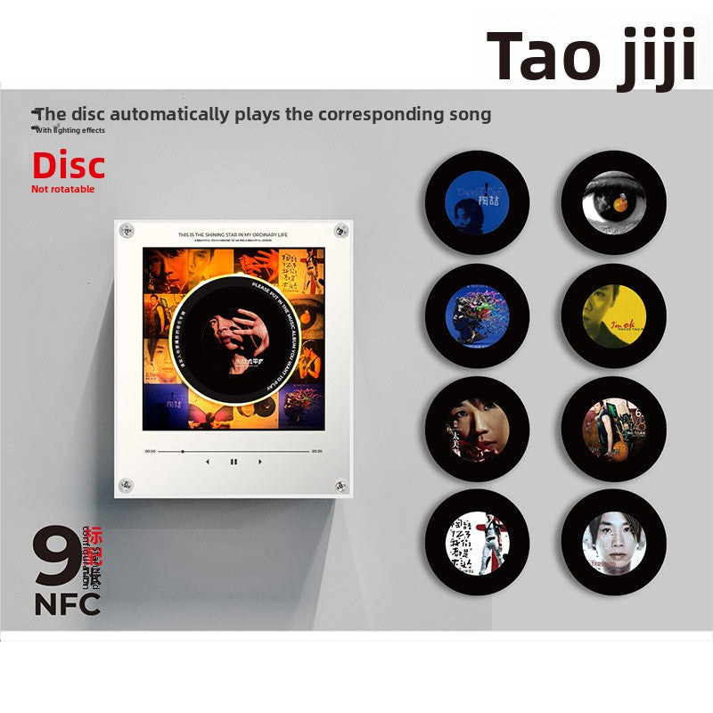 Magnete Musicale NFC con Disco Rotante per Frigo | Edizione Artisti