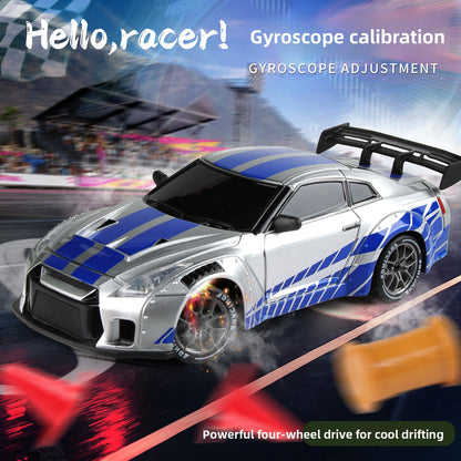 Auto RC Drift 4WD con Luci LED e Telecomando — Alta Velocità