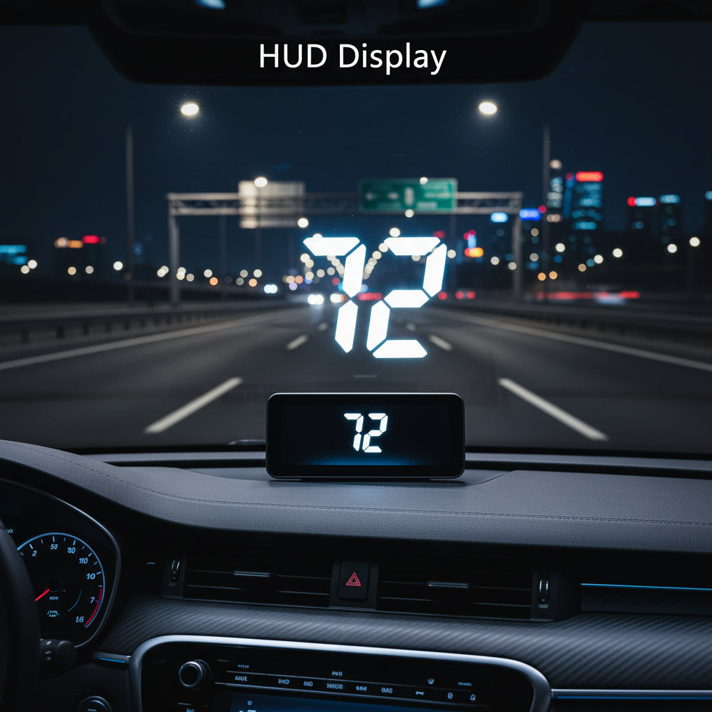 🚗 HUD Head-Up Display Auto GPS OBD Olografico 360°