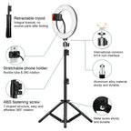 Ring Light LED Selfie 10" / 12" – Luce Fotografica Dimmerabile con Treppiede | Consegna Rapida EU