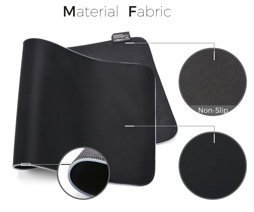 Mousepad LED RGB Gaming — 14 Modalità Luce, Antiscivolo, Multidimensione — Per PC e Gamer