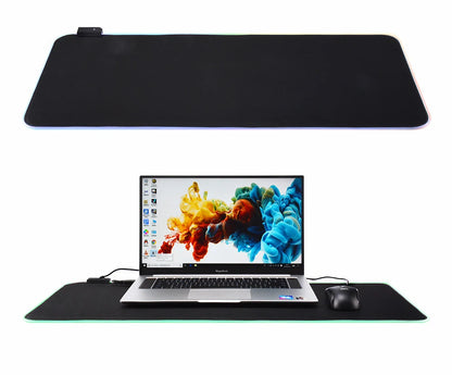 Mousepad LED RGB Gaming — 14 Modalità Luce, Antiscivolo, Multidimensione — Per PC e Gamer