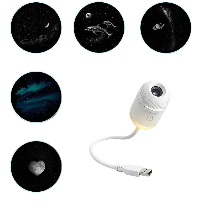 ✨ Proiettore Galassia Mini USB | Luce Notturna Cielo Stellato | Decorazione Camera & Regalo