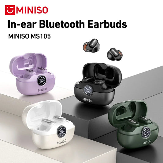Auricolari Bluetooth TWS MINISO MS105 — In-Ear Wireless con Custodia di Ricarica