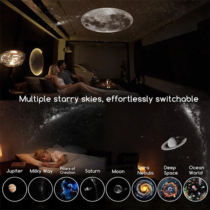 ✨ Proiettore Galassia Mini USB | Luce Notturna Cielo Stellato | Decorazione Camera & Regalo