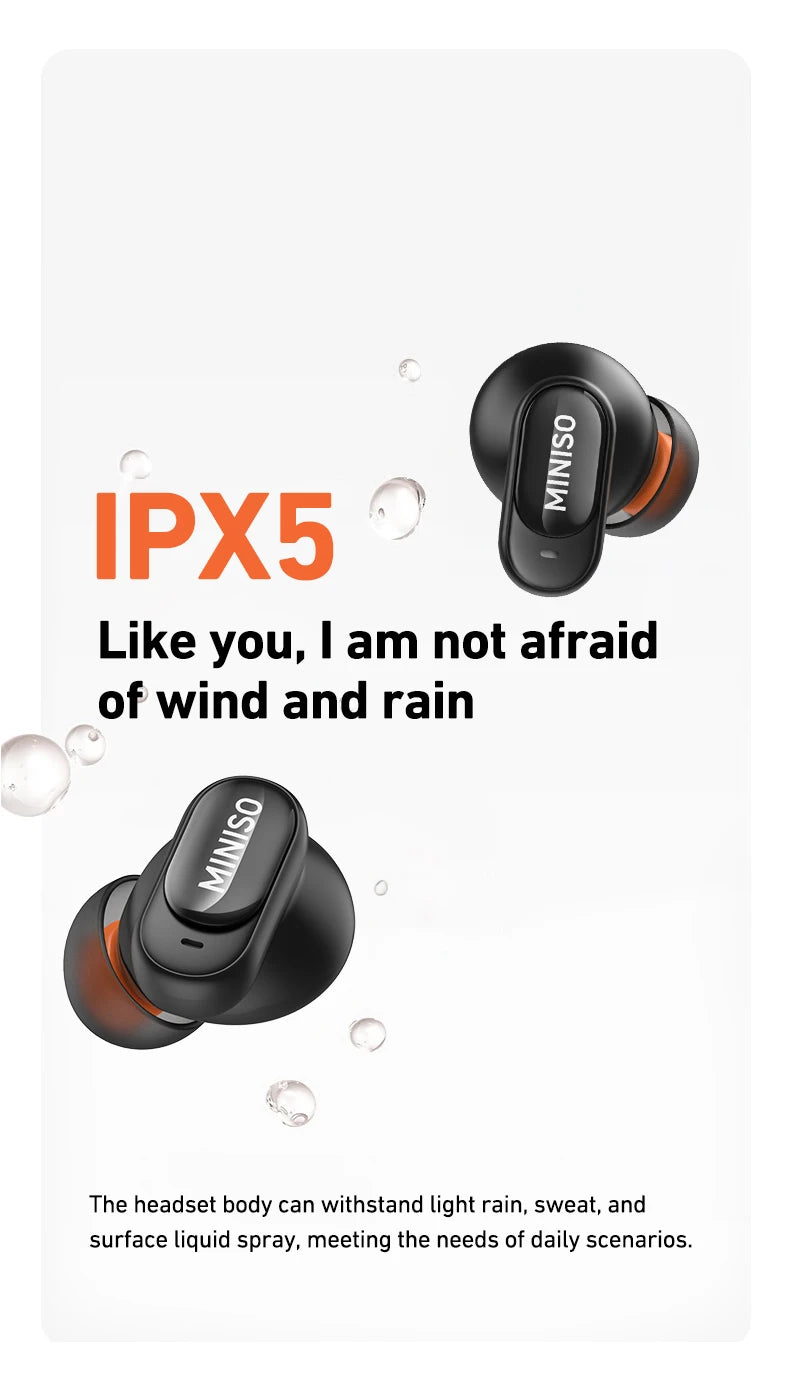 Auricolari Bluetooth TWS MINISO MS105 — In-Ear Wireless con Custodia di Ricarica