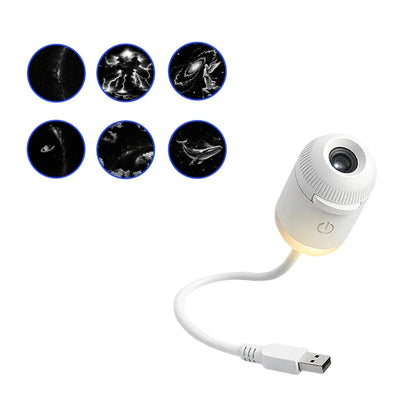 ✨ Proiettore Galassia Mini USB | Luce Notturna Cielo Stellato | Decorazione Camera & Regalo