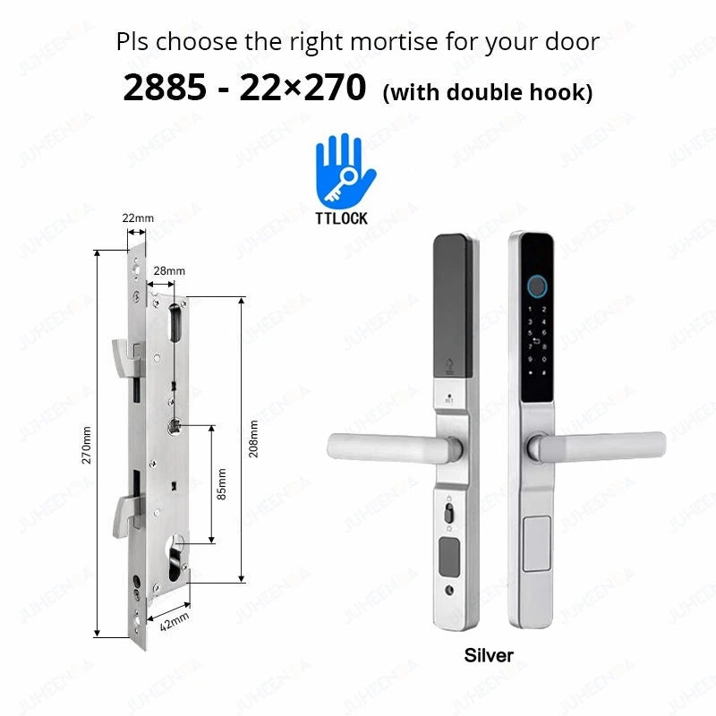 Serratura Intelligente TTLock — Impronta, Codice, RFID, App, Alexa — IP66 Alluminio per Porte