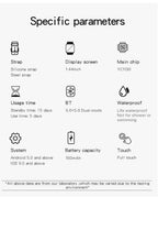🌚 Smartwatch Bluetooth con Chiamate Touch 1.44"