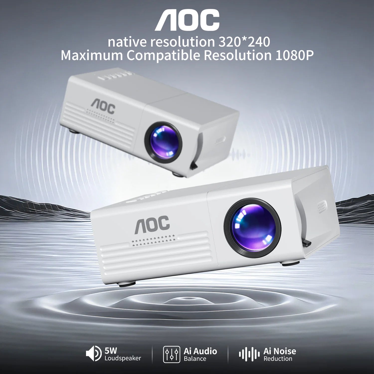 🎬 Proyector Portátil Mini | Full HD 1080p | WiFi y Bluetooth | Altavoz Integrado | Cine en Casa