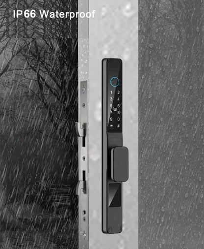 Serratura Intelligente TTLock — Impronta, Codice, RFID, App, Alexa — IP66 Alluminio per Porte