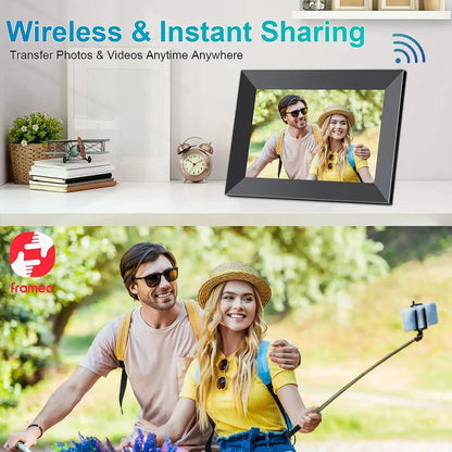 🖼️ Cornice Digitale WiFi 10.1" | Schermo IPS HD Touch | 32GB/64GB | App Frameo | Regalo Perfetto