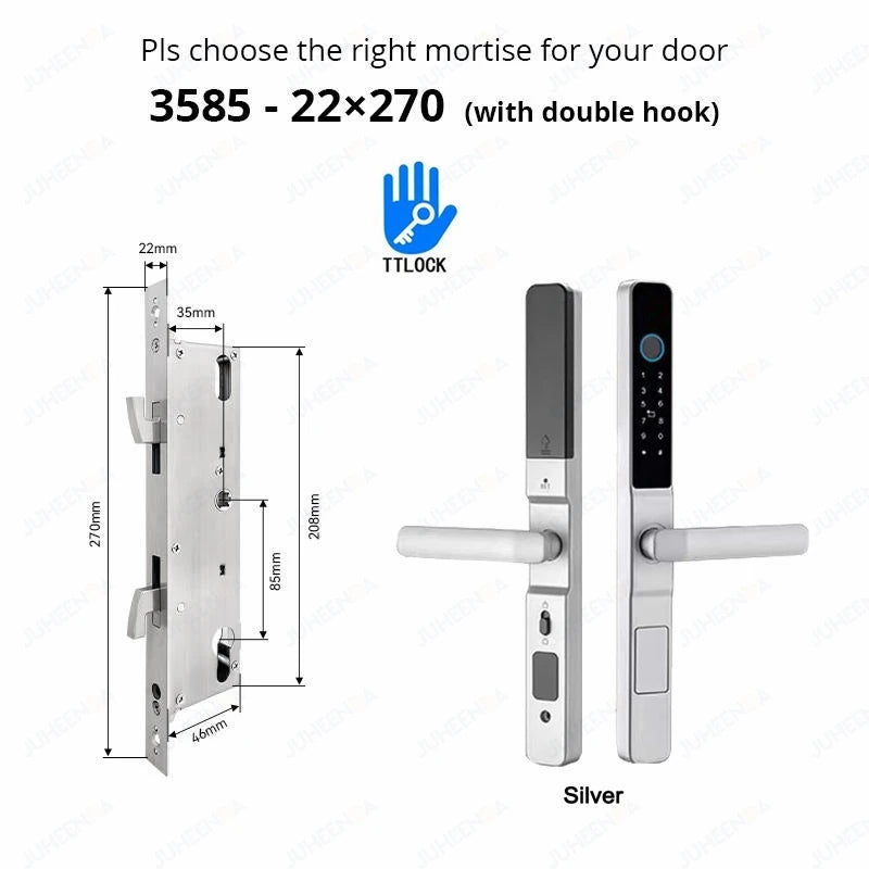 Serratura Intelligente TTLock — Impronta, Codice, RFID, App, Alexa — IP66 Alluminio per Porte