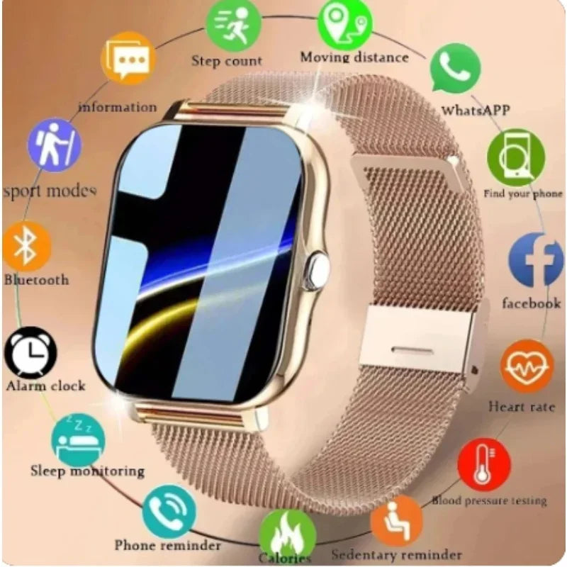 ⌚ Smartwatch Bluetooth con Chiamate | Schermo Touch 1.44" | Ricarica Magnetica | 8 Colori