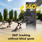 AOCHUAN Smart X3 Stabilizzatore Gimbal a 3 Assi per Smartphone con Rotazione 360°, Telecomando Magnetico e Asta Estensibile