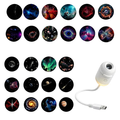 ✨ Proiettore Galassia Mini USB | Luce Notturna Cielo Stellato | Decorazione Camera & Regalo