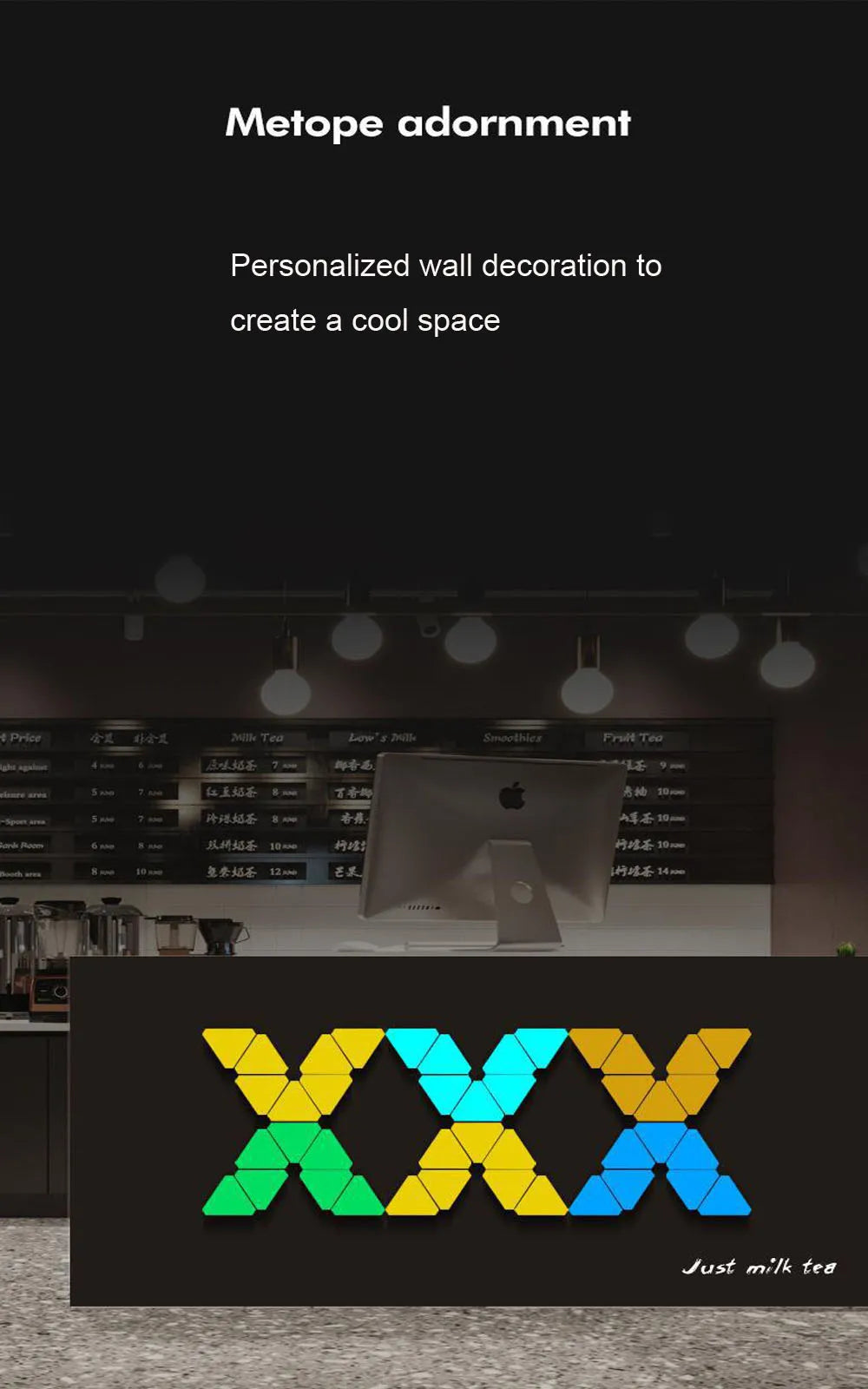 💡 Lámparas LED Triángulo RGB | WiFi & Bluetooth | Control por App | Decoración Gaming y Dormitorio