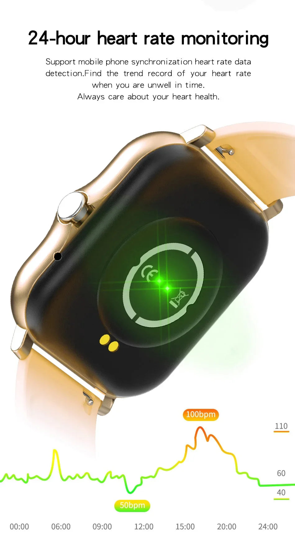 ⌚ Smartwatch Bluetooth con Chiamate | Schermo Touch 1.44" | Ricarica Magnetica | 8 Colori