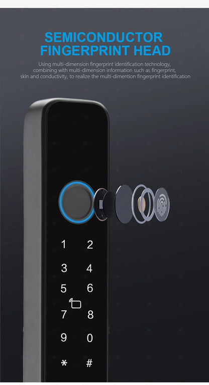 Serratura Intelligente TTLock — Impronta, Codice, RFID, App, Alexa — IP66 Alluminio per Porte