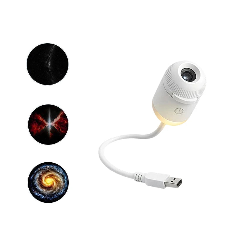 ✨ Proiettore Galassia Mini USB | Luce Notturna Cielo Stellato | Decorazione Camera & Regalo