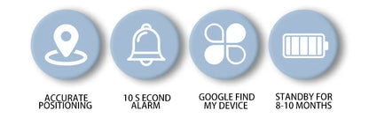 Localizzatore GPS Mini — Compatibile con Android e Google Find My — Per Auto, Bici e Altro