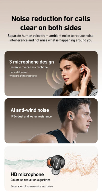 Auricolari Bluetooth TWS MINISO MS105 — In-Ear Wireless con Custodia di Ricarica