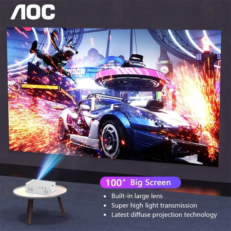 🎬 Proyector Portátil Mini | Full HD 1080p | WiFi y Bluetooth | Altavoz Integrado | Cine en Casa
