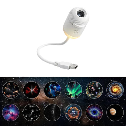 ✨ Proiettore Galassia Mini USB | Luce Notturna Cielo Stellato | Decorazione Camera & Regalo