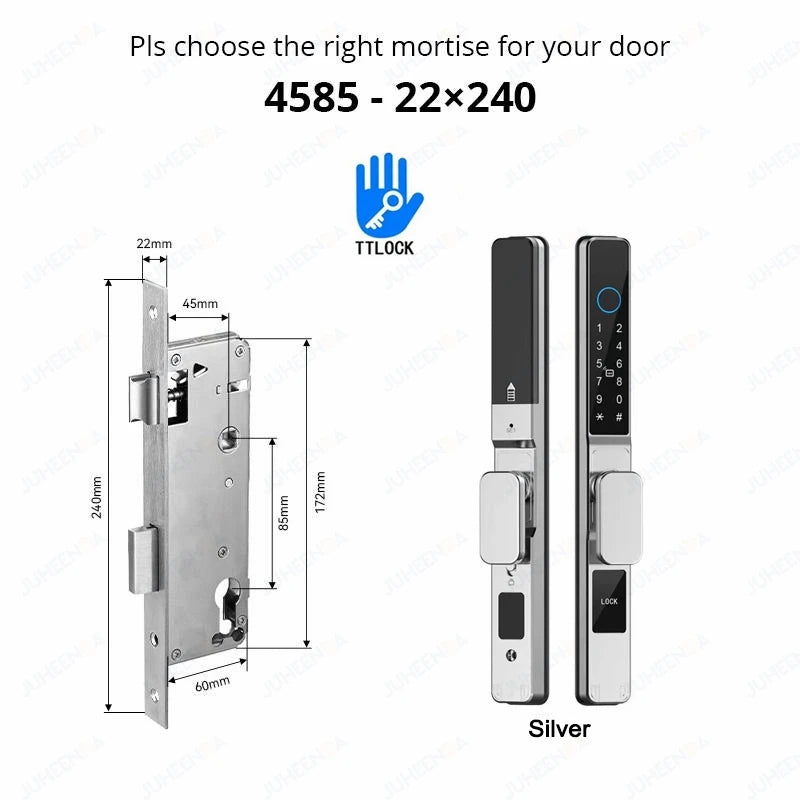 Serratura Intelligente TTLock — Impronta, Codice, RFID, App, Alexa — IP66 Alluminio per Porte