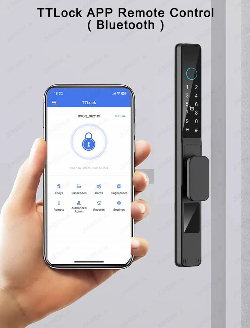 Serratura Intelligente TTLock — Impronta, Codice, RFID, App, Alexa — IP66 Alluminio per Porte