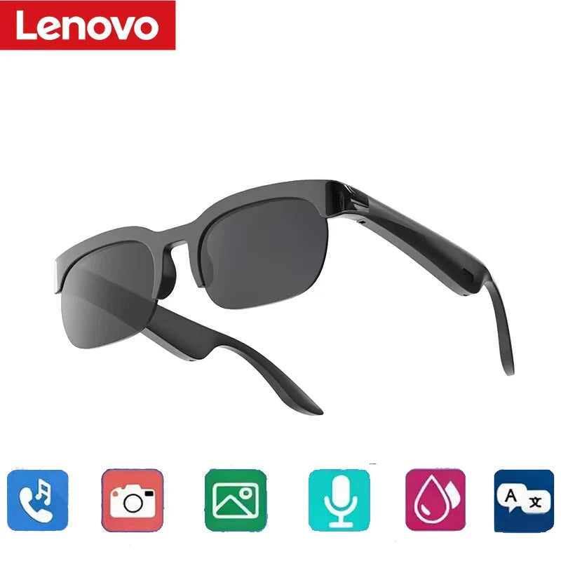 🕶️ Occhiali Intelligenti Lenovo 2026 – Traduttore IA, Bluetooth, Musica e Chiamate | Uomo e Donna