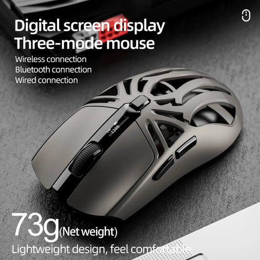 🖖️ Mouse Gaming SMAILWOLF RS8 | Bluetooth + 2.4G + Cavo | 10000 DPI | Retroilluminato | 8 Colori