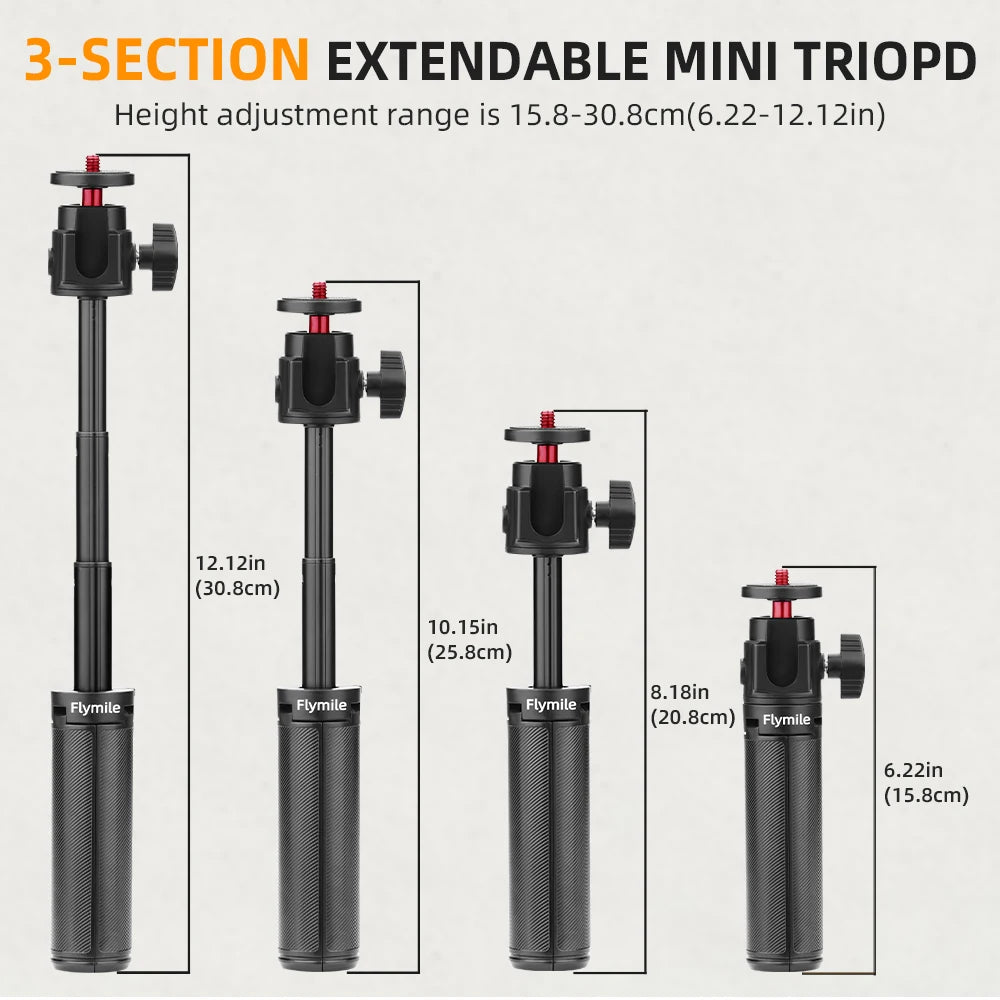 Selfie Stick Treppiede per DJI Osmo Pocket 4/3, Action 5/4, Insta360 X4/X3, GoPro – Magazzino Italia | Consegna Rapida