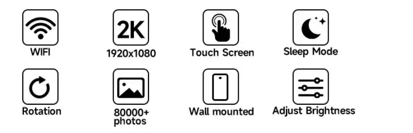 🖼️ Cornice Digitale WiFi 10.1" | Schermo IPS HD Touch | 32GB/64GB | App Frameo | Regalo Perfetto