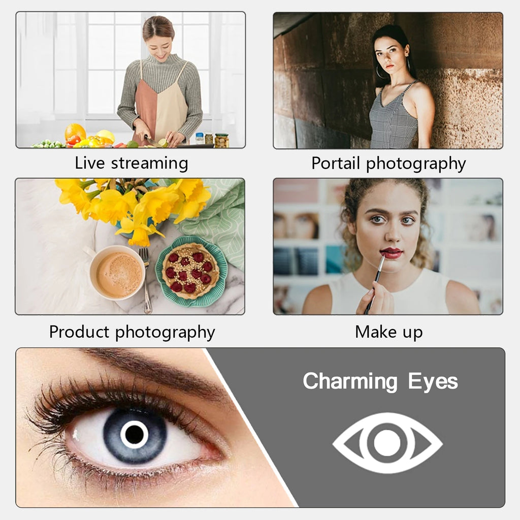 Ring Light LED Selfie 10" / 12" – Luce Fotografica Dimmerabile con Treppiede | Consegna Rapida EU