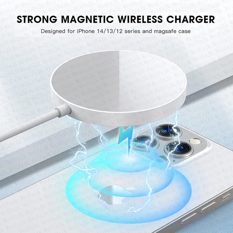 ⚡ Caricatore Wireless Magnetico 30W | Compatibile MagSafe | iPhone 8-16 & AirPods | Ricarica Rapida USB-C