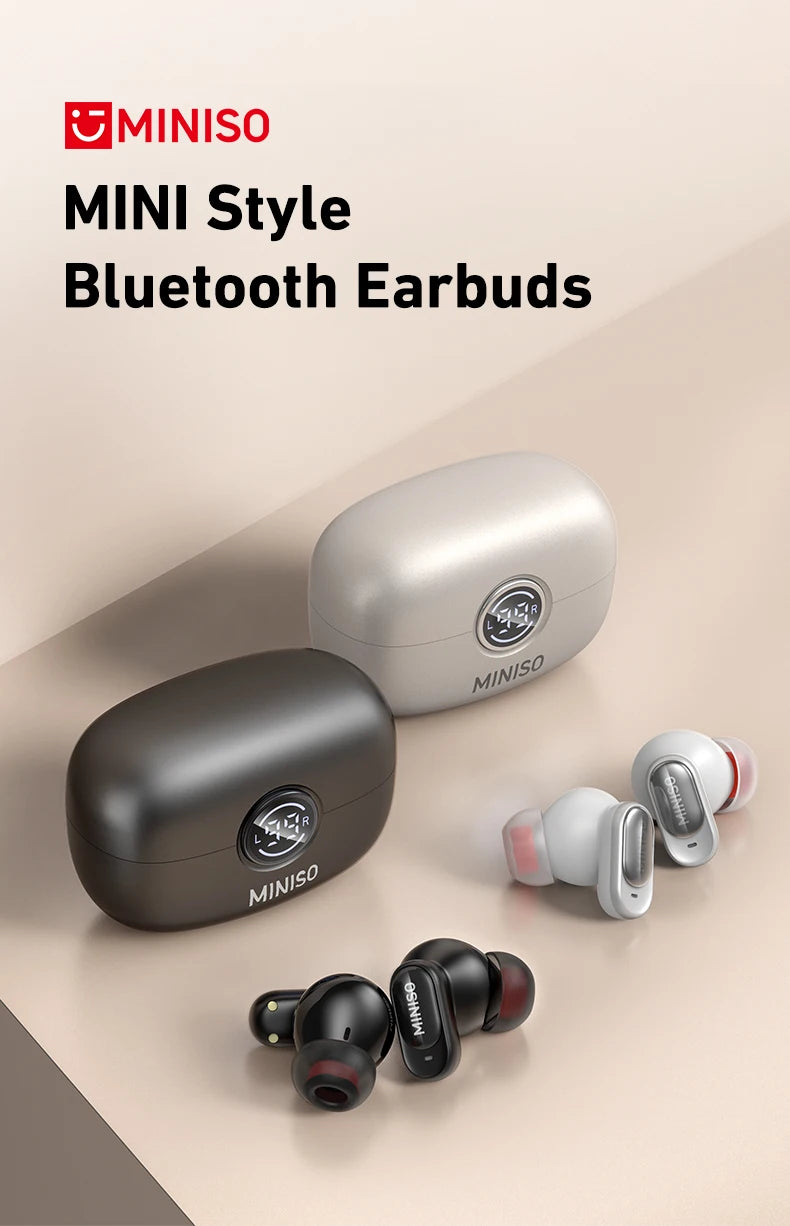 Auricolari Bluetooth TWS MINISO MS105 — In-Ear Wireless con Custodia di Ricarica