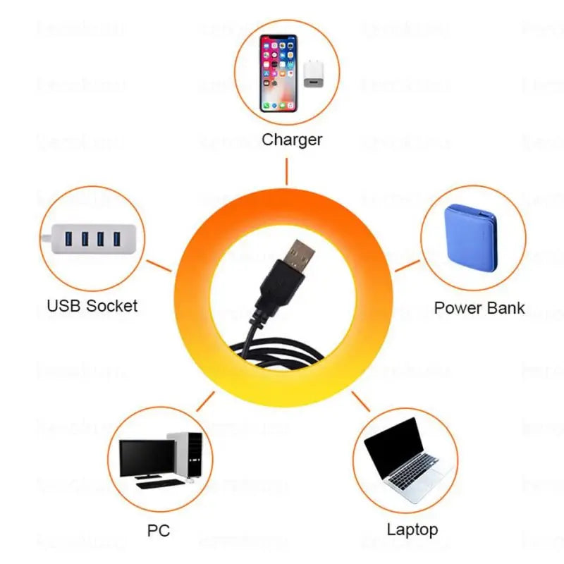 ✨ Lampada LED Proiettore Sunset RGB | Luce Notturna Arcobaleno | USB | Decorazione & Fotografia