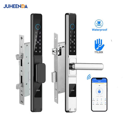 Serratura Intelligente TTLock — Impronta, Codice, RFID, App, Alexa — IP66 Alluminio per Porte