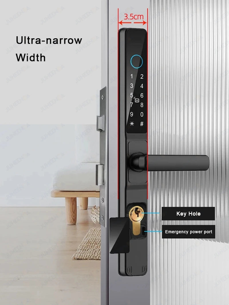 Serratura Intelligente TTLock — Impronta, Codice, RFID, App, Alexa — IP66 Alluminio per Porte