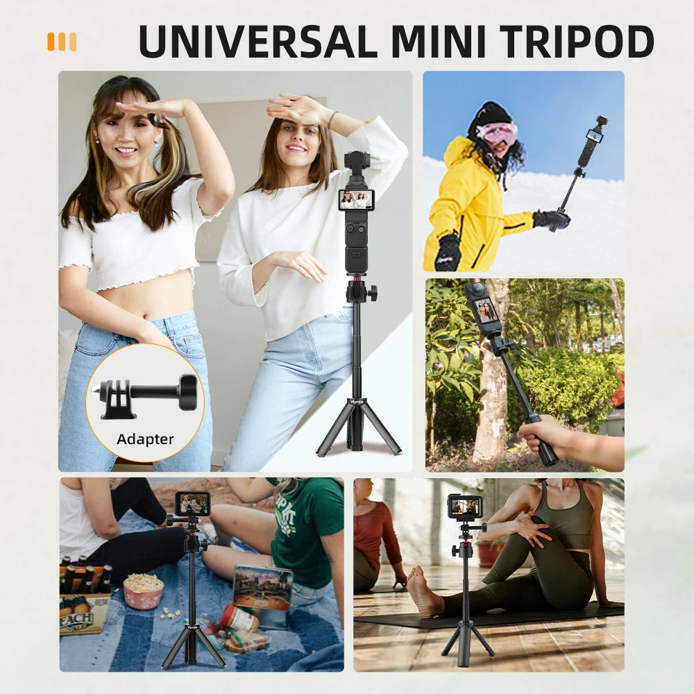 Selfie Stick Treppiede per DJI Osmo Pocket 4/3, Action 5/4, Insta360 X4/X3, GoPro – Magazzino Italia | Consegna Rapida