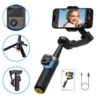AOCHUAN Smart X3 Stabilizzatore Gimbal a 3 Assi per Smartphone con Rotazione 360°, Telecomando Magnetico e Asta Estensibile
