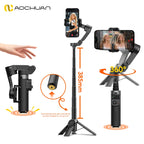 AOCHUAN Smart X3 Stabilizzatore Gimbal a 3 Assi per Smartphone con Rotazione 360°, Telecomando Magnetico e Asta Estensibile