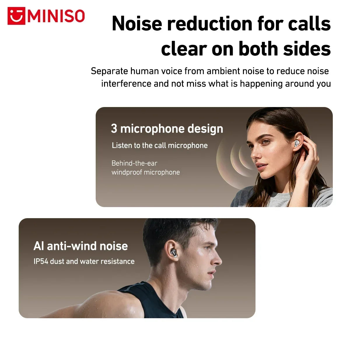 Auricolari Bluetooth TWS MINISO MS105 — In-Ear Wireless con Custodia di Ricarica