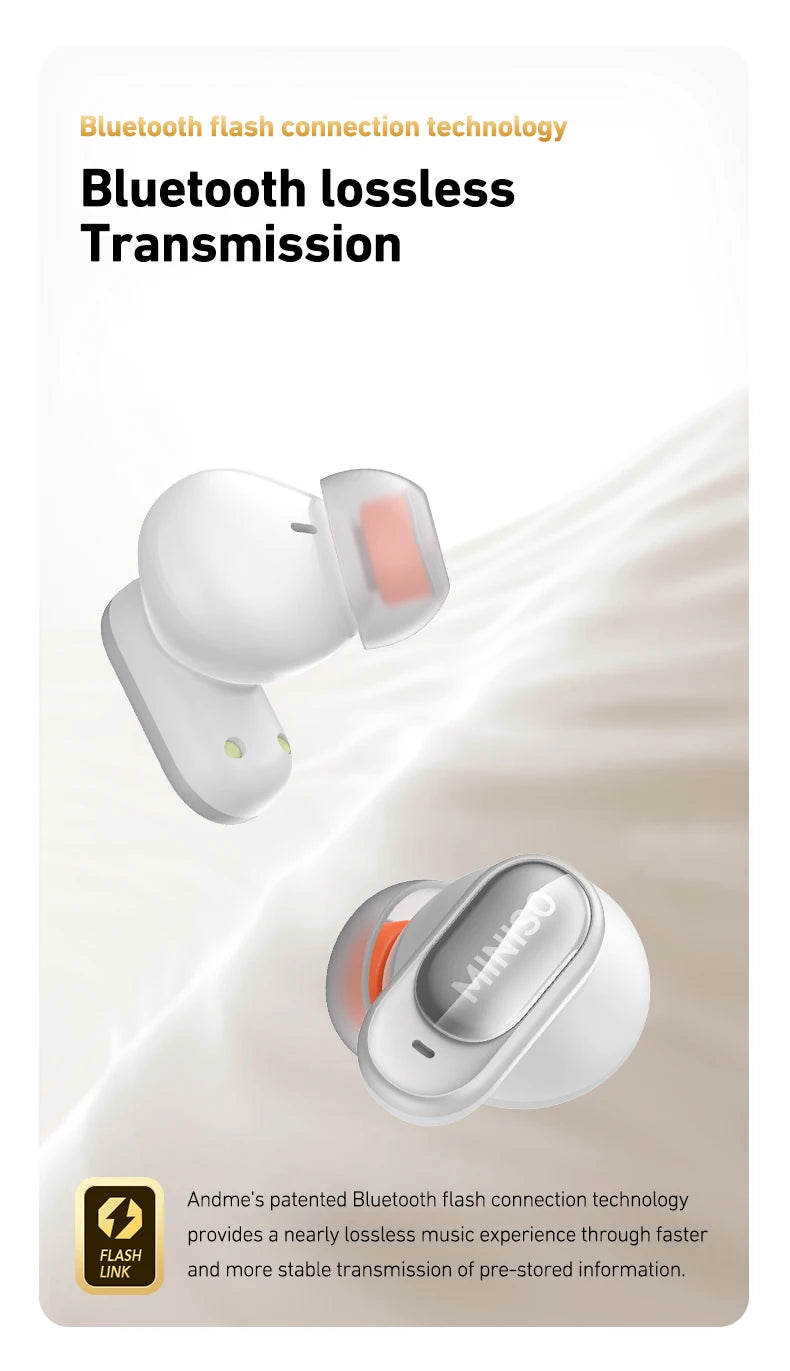 Auricolari Bluetooth TWS MINISO MS105 — In-Ear Wireless con Custodia di Ricarica