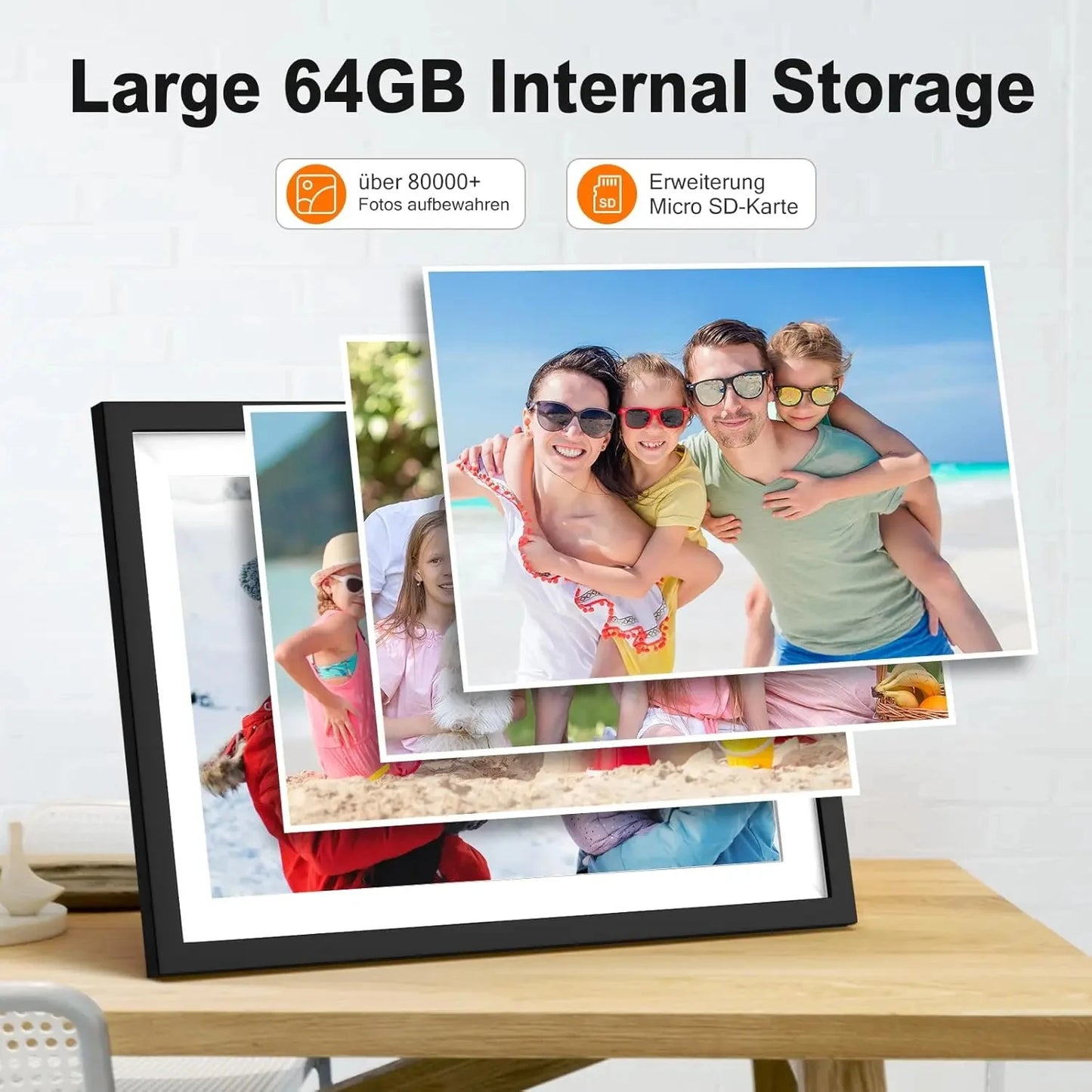 🖼️ Cornice Digitale WiFi 10.1" | Schermo IPS HD Touch | 32GB/64GB | App Frameo | Regalo Perfetto