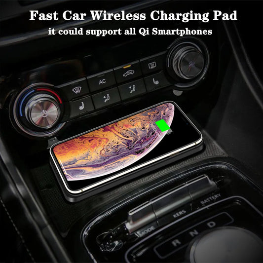 ๐ Caricatore Wireless per Auto 15W | Tappetino Antiscivolo | USB & USB-C | iPhone & Android