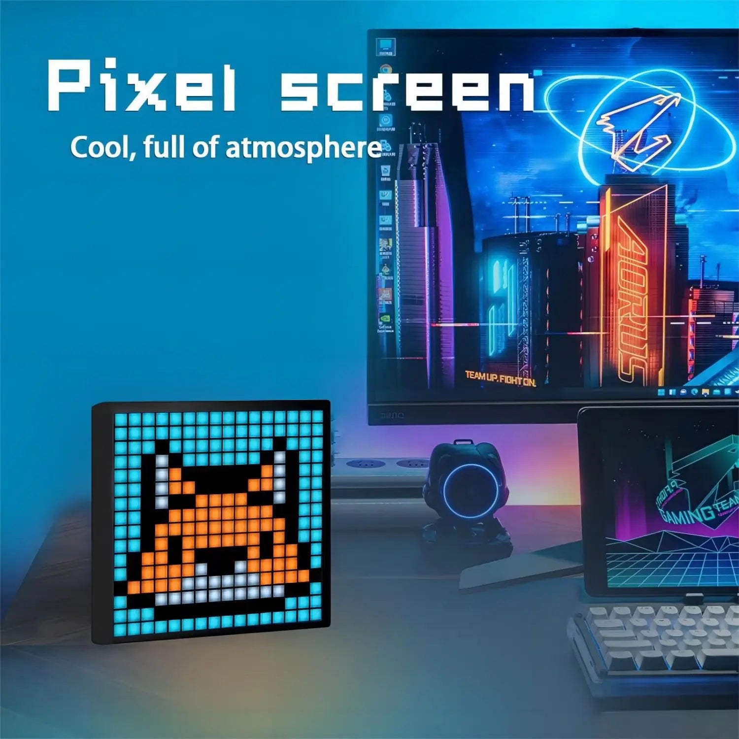 🎮 Schermo LED Pixel Matrix RGB | 32x32 / 64x64 | Bluetooth & App | Decorazione Gaming & Anime